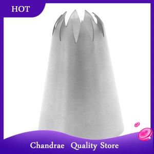 [Chandrae] # C10หัวฉีดท่อขนาดใหญ่ครีมเค้กเคล็ดลับการตกแต่งไอซิ่ง10ฟันใกล้ดาว