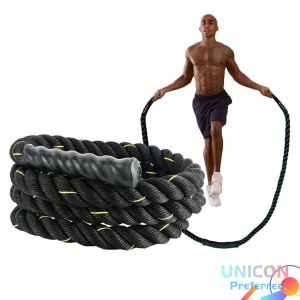 25mm×2.8M Weighted Jump Rope Battle Rope with Protective Sleeve UFC physical strength training Fitness Gym Heavy Skipping Rope