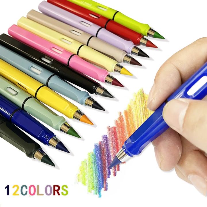 6pcs/set Colorful Eternal Pencil Set 2B Art Sketch Painting Unlimited ...