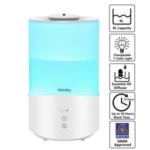 [SIRIMHomasy 2.5L /4L Nano Disinfection Sanitizer Disinfectant Sprayer Humidifiers Cool Mist Humidifiers Diffuser Essential Oil Diffuser