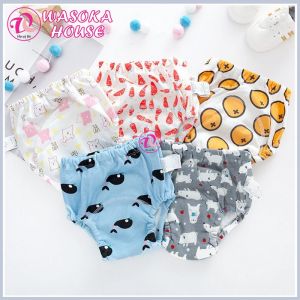 Quần tập bỏ bỉm Goodmama 6 lớp chính hãng thấm hút thoáng mát thoải mái cho bé size 5-17kg