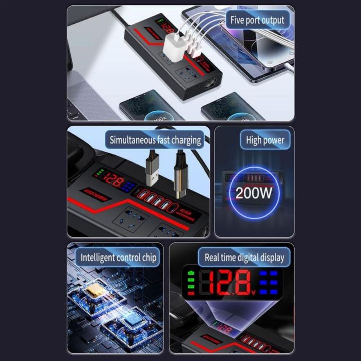 BESTIT%20Universal%20Car%20Inverter%20200W%20High%20Power%20DC%2012V/24V%20To%20220V%20Car%20Converter%20Socket%20Portable%20Multifunction%20Automotive%20Charger%20Inverter%20-%20Image%209