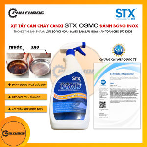 Xịt tẩy cặn canxi inox STX OSMO 680ml an toàn sức khỏe - vệ sinh chống ăn mòn vôi hóa mảng bám
