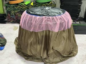 stock แน่นมุ้งไก่ชนแบบโปร่งบนเกรด B ราคาต่อ 10 ผืน