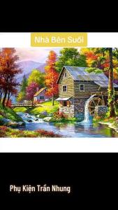 Tranh Đính Đá 5D Tự Hoàn Thành - Tranh Đính Đá Phong Cảnh Kích Thước 40x30cm - Tranh Gắn Đá DIY