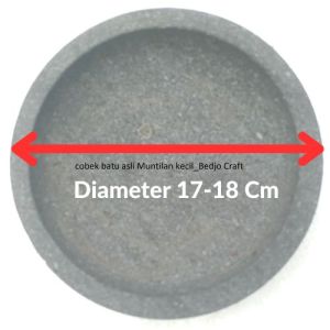 Cobek Batu ukuran 18Cm