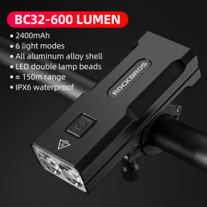 ROCKBROS Đèn pha xe đạp siêu sáng 10W 10000 MAh Sạc Được 850Lumen-INTL