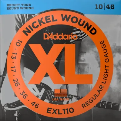 Daddario XL Nickel Electric Guitar Strings EXL110 (Regular Light / 10 - 46)