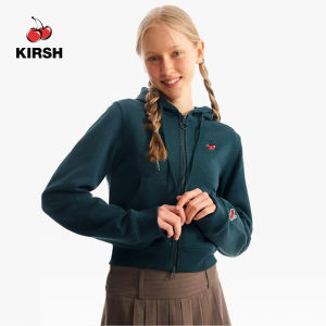[KIRSH] SMALL CHERRY CROP HOODIE ZIP UP | 23SS | Women HOODIE | ZIP UP | Hoodie women |Korean Style | Hoodie for girl | Hoodie cute | Korean fashion