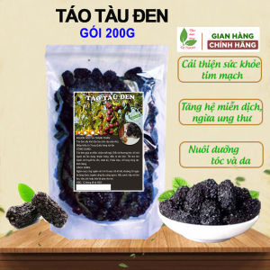 Táo tàu đen (gói 200g) táo đen sấy khô táo tàu đen nguyên chất  hàng loại 1 chất lượng táo tàu huyền thoại