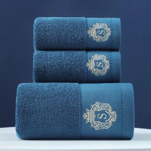 3pcs White Face Bathroom Towel Set Pure Cotton Thicken 34x74cm 70*140cm Bathroom Towel Absorbsent Washcloth For Home Hotel Adult2026