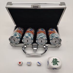 【Las Vegas】Mahjong Chips Set / 14g Heavy Chips / Alu Case / Acrylic Case / $300 $400 or $500 Base【Ship Out 24Hrs】