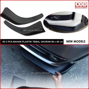 Winglet Mobil Universal Full Isi 2pcs Bemper Bumper Diffuser Bahan Plastik Tebal Ukuran 69 x 40cm OK