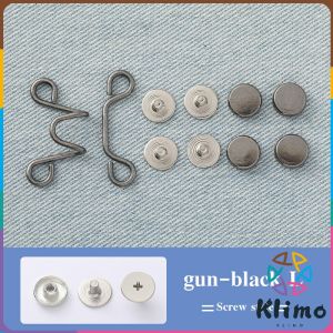 KLIMO Jeans Skirt Waist Invisible Belt Detachable Fixed Buckle Pants Clip Waist Change Small Tighten Pants Pin Buckle Brooch
