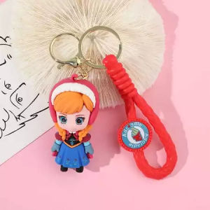 Gantungan Kunci 3D Karakter Frozen lucu Keychain Karakter Lucu