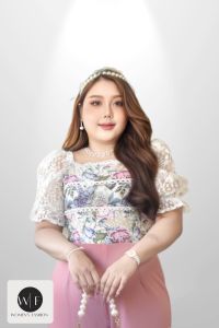 Women Jumpsuit JS28 จั้มสูทสาวอวบ จั๊มสูทขาสั้น ฟลอร่า คอตตอน (L40-42”) ชุดไปงานแต่งสาวอวบ ชุดทำงานสาวอวบ แฟชั่นผู้หญิง