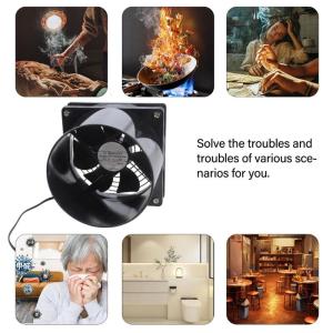 Outdoor Exhaust Fan Solar Panel Exhaust Fan 12V Energy Saving Cooling for Boats Attics Greenhouses Premium Plastic Fan