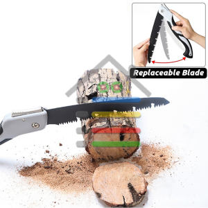 GERGAJI MINI GERGAJI LIPAT GERGAJI Tukang Serbaguna TANGAN GERGAJI KAYU ANTI SLIP Foldable Saw Woodworking Gardening