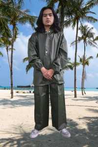 jas hujan PRIA WANITA MANTEL TEBAL DAN KUAT Jas Hujan PVC/ jas hujan dewasa jas hujan tebal dan kuat