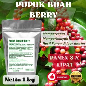 Pupuk Booster Berry Pelebat Organik Cepat Berbuah Lebat Besar Anti Rontok Pembesar Berry