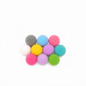 Teeker Pet Cat Interactive Toy Launcher  Colorful Soft Pom Pom Balls for Kitty Chasing & Playing Launcher with 20 Pom Pom Balls
