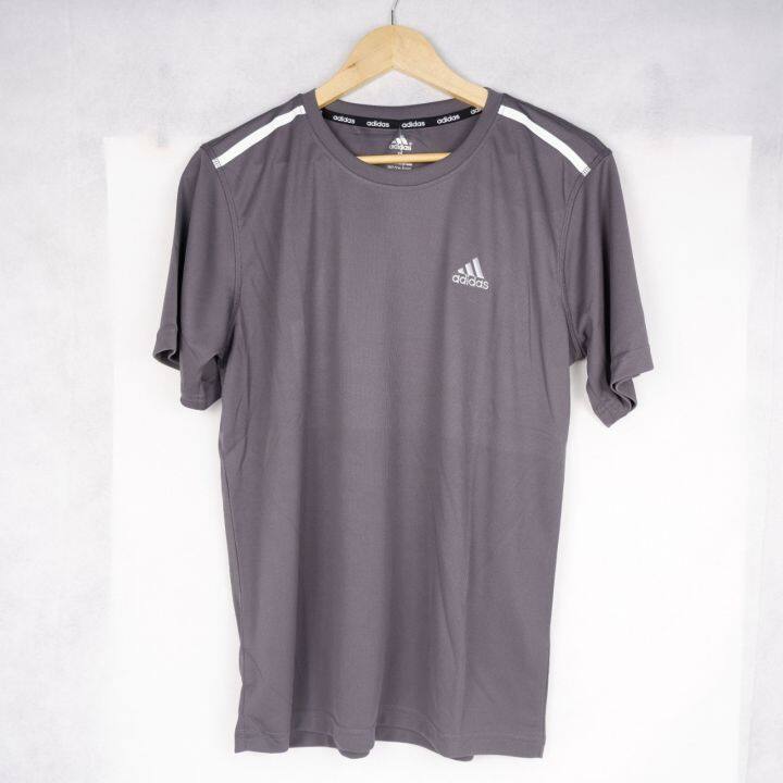 Adidas Overruns Dri Fit Grey Training Running Exercise Shirt