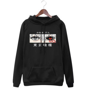 Sweater Hoodie Wanita Anime Jepang Tokyo Ghoul Kaneki Ken Eye Manga Harajuku Ukuran M-L-XL-XXL