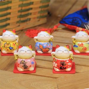 Set 5 mèo thần tài mini ngũ phúc lâm môn