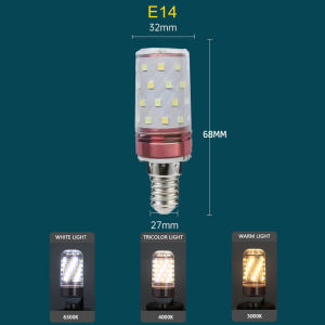 Vimite Aluminum LED Corn Cob Light Bulb E14 E27 LED 12W 16W 20W 24W 24W 26W Outdoor IP56 Waterproof Super Bright 3 Colors Light 220V Lighting LED Pendant Bulb Heat Dissipation Fast Bedroom Living Room Kitchen Desk Light