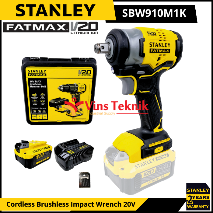 Brushless Impact Wrench STANLEY SBW910M1K Mesin Pembuka Baut SBW