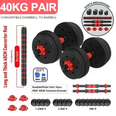 HEARBEAT Cheapest Dumbbell 5KG/10KG/15KG/20KG/25KG/30KG/40KG/50KG Dumbbell Set For Men Fitness and Exercise Arm Or Weightlifting Barbell Dumbell For Men 10KG and 50KG Barbell Set Dumbell set sale weights gym equipment dambell dumbbells