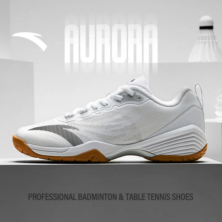 ANTA Men Badminton Shoes Ping Pong Volleyball Table Tennis Stable  Wear-resistant Shoes 1125B4461 Legit Official Store Lazada PH