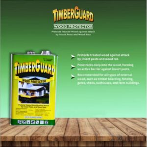 TIMBER GUARD WOOD PROTECTOR MEDIUM BROWN | CLEAR - 1 LITER PREVENT TERMITES ANTI-TERMINTE PANLASON SA ANAY