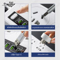 ปลั๊กไฟ 8ช่อง ทางพร้อมพอร์ต USB+PD 3ช่อง ปลั๊กไฟ 8ทาง  ซ็อกเก็ตขยาย USB ซ็อกเก็ตไฟ ปลั๊กไฟ 3 M/5 m/8 m. 
