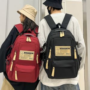 G5Q1 Oxford Students Backpack Fashion Vintage School Bag High Quality Casual Shoulder Bag Textbook