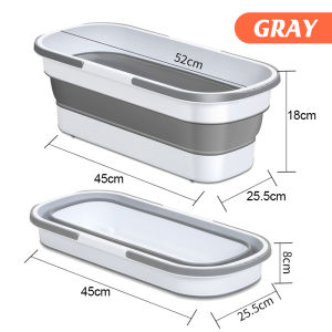 Foldable Mop Bucket Multipurpose Large Capacity Bucket with Handle Portable Car Wash Outdoor Picnic Fishing