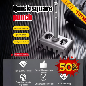 ⚡Quick Square Socket Puncher Slotting Tool Water and Electricity Decoration Punching Artifact Wire Box Special Wear-Resistant Puncher水电装修神器