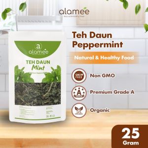 ALAMEE Teh Peppermint Pepper Mint Tea Teh Daun Organik Kering Dried 25gr
