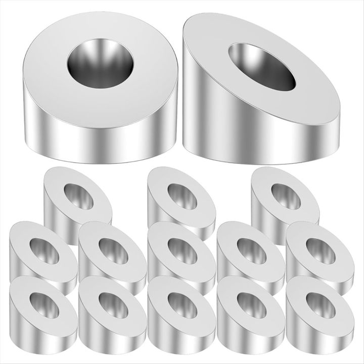 15 Pcs Angle Beveled Washer, 1/4inch ID Stainless Steel 30 Degree Angle ...