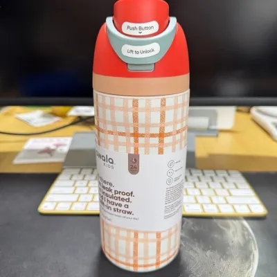 Owala Kids FreeSip 16oz Bottle｜Insulated BPA-Free with Straw & Carry Bag