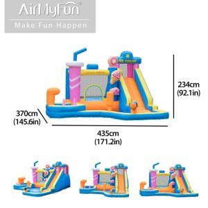 🔥READY STOCK🔥 AirMyFun new inflatable castle outdoor indoor childrens trampoline water park inflatable slide