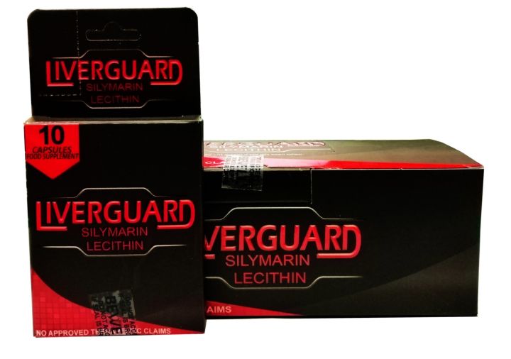 Liverguard Silymarin + Lecithin 500mg Food Supplement Box of 100