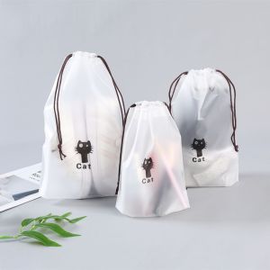 [Zoomac] Drawstring Organizer Waterproof Bag Storage Bag Frosted Clothes Shoe 收纳袋 Drawstring Gift Bag