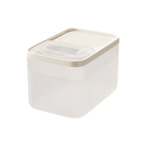 Leakproof Storage Bin Great Seal Large Capacity Storage Container with Measuring Cup Container Solution