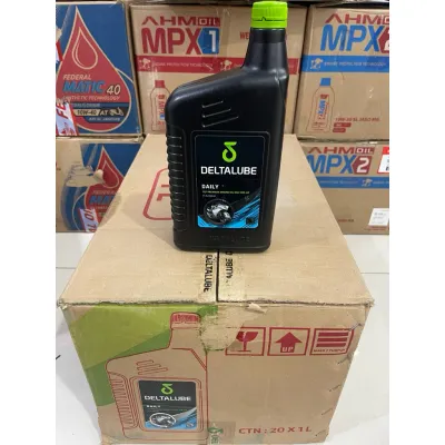Deltalube Daily 757 Premium Engine Oil 10W-30 0.8L / 10W-40 1L Oli Motor Matic & Mobil Bensin - BAM