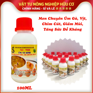ÚM VI SINH - TKS: Chuyên Úm Gà Vịt Chim Cút Giảm Mùi Tăng Sức Đề Kháng Ngừa Bệnh - Chai 100ML
