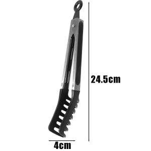 คีมอุปกรณ์ทำเส้นก๋วยเตี๋ยวสแตนเลส YESPERY คลิปที่คีบสลัดผักกันความร้อนกันลื่นที่จับยาวที่คีบพาสต้าคีมคีบอาหารครัวอเนกประสงค์