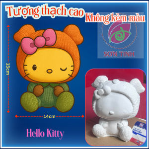 Tượng thạch cao Labubu đội nón M19 (Không kèm màu) Bé Tô Màu Tô Tượng