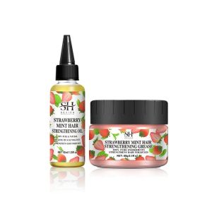 Sevich Strawberry Mint Essence Hair Revitalizing Oil & Nourishing Scalp Cream Duo Pack for Hair Growth & Scalp Health 40ml/60g