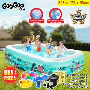 Bestway /Every1 3.05 Meter 54009 (305cm x 183cm x 56cm) Extra Large 3 Layers Inflatable Family Swimming Pool Kolam Mandi Besar For Kid or Family [NP170]  -Premium Toys for boys kids toys